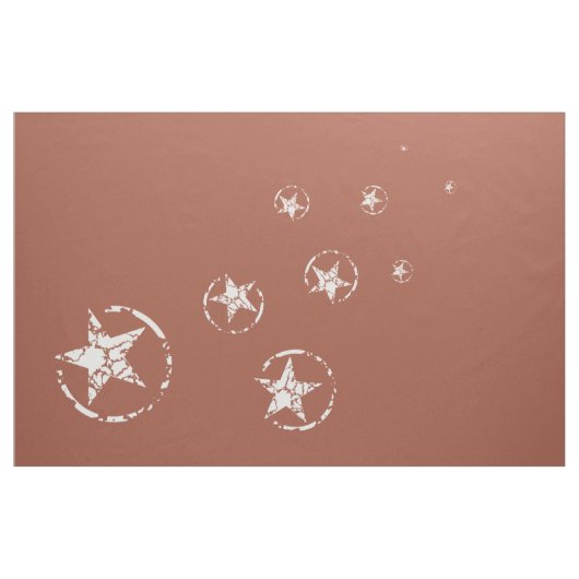Neutraal Brick Jagged Circle Stars Stof (Yard (91,4 cm))