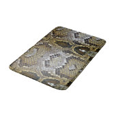 Neutraal bruin beige dierenprint slangenhuid badmat (Gekanteld)