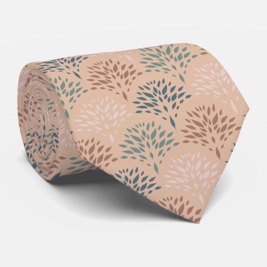 Neutraal bruin blauw, eenvoudig, klein stropdas (Opgerold)