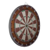 Neutraal bruin dartbord (Voorkant Links)