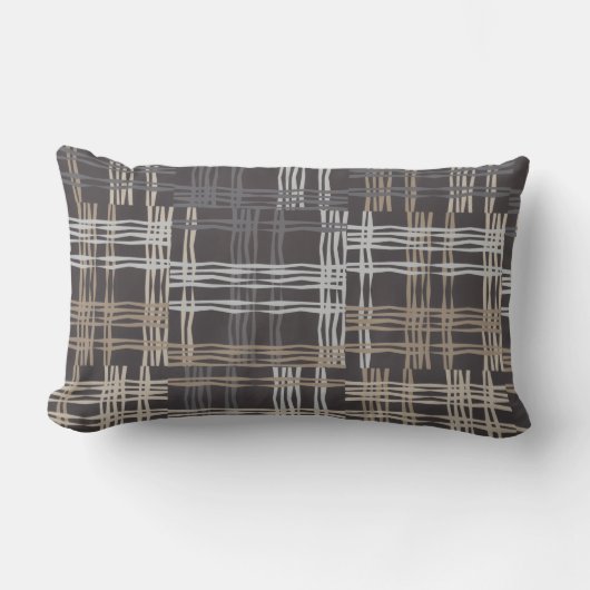 Neutraal bruin lenden/accentkussen kussen (Voorkant)
