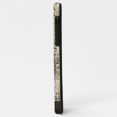 Neutraal Bruin Snakeskin Patroon met Naam Case-Mate iPhone Case (Achterkant/links)