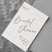Neutraal budget Moderne Bridal Shower-uitnodiging Flyer