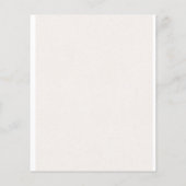 Neutraal budget Moderne Bridal Shower-uitnodiging Flyer (Achterkant)