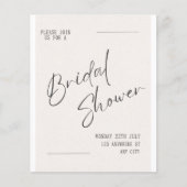 Neutraal budget Moderne Bridal Shower-uitnodiging Flyer (Voorkant)