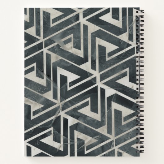 Neutraal Collectie van de Tegel - Geometrisch Notitieboek (Achterkant)