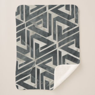 Neutraal Collectie van de Tegel - Geometrisch Sherpa Deken