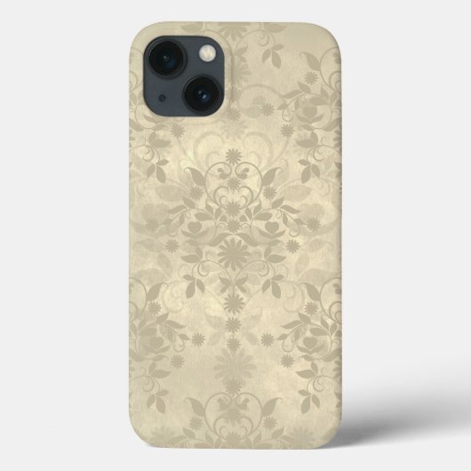 Neutraal Crème Tannine Dubbel Damastpatroon Case-Mate iPhone Case (Achterkant)