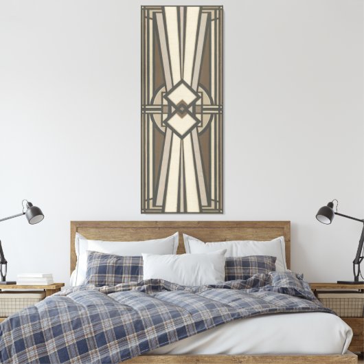 Neutraal deco-paneel I Canvas Afdruk (Insitu (Slaapkamer))