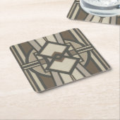 Neutraal deco-paneel I Kartonnen Onderzetters (Schuin)