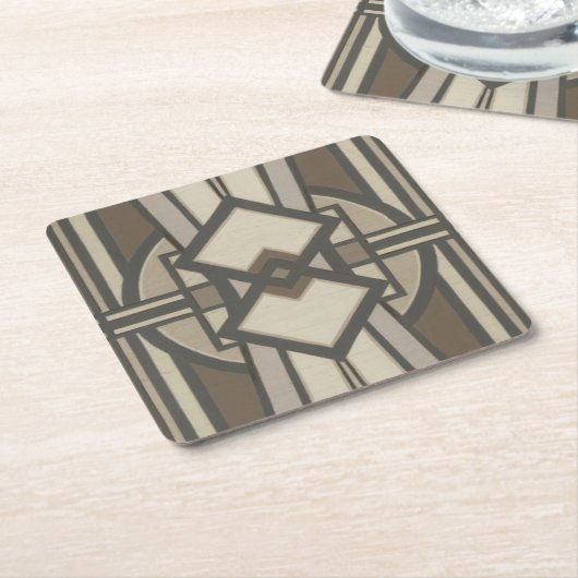 Neutraal deco-paneel I Kartonnen Onderzetters (Schuin)