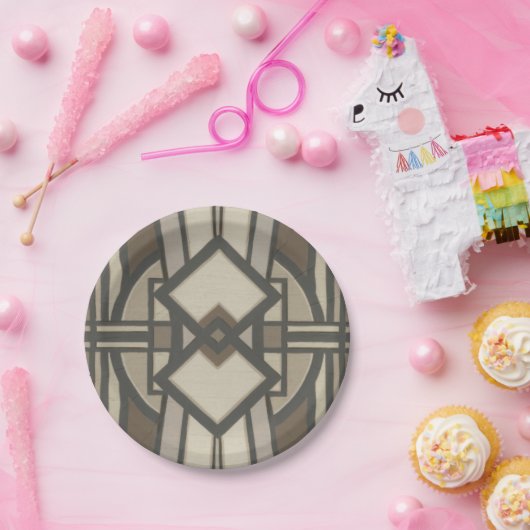 Neutraal deco-paneel I Papieren Bordje (Feest)