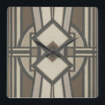 Neutraal deco-paneel I Vierkante Klok<br><div class="desc">Patronen</div>