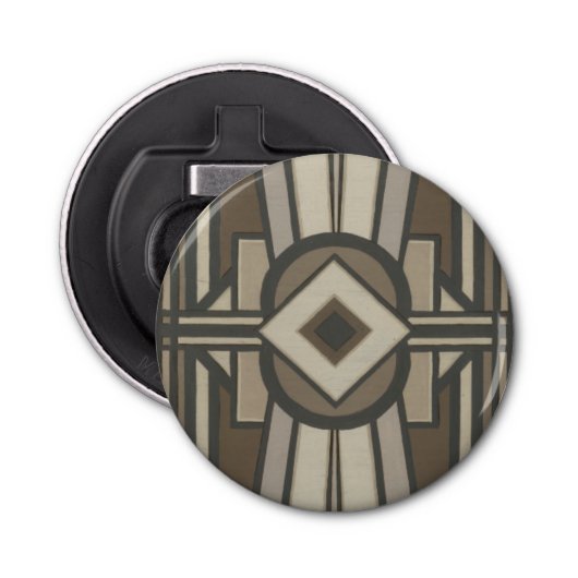 Neutraal deco-panel II Button Flesopener (Voorkant)