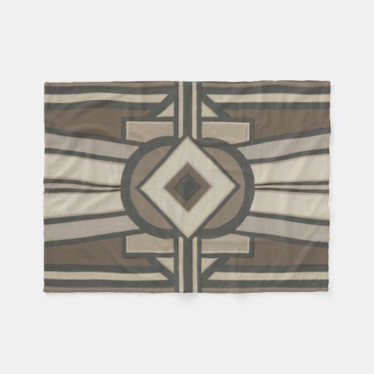 Neutraal deco-panel II Fleece Deken (Voorkant (Horizontaal))