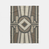 Neutraal deco-panel II Fleece Deken (Voorkant)