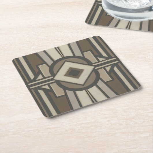 Neutraal deco-panel II Kartonnen Onderzetters (Schuin)