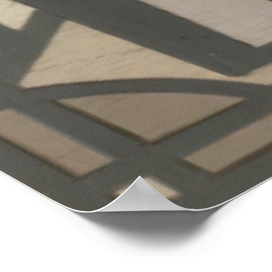 Neutraal deco-panel II Poster (Hoek)