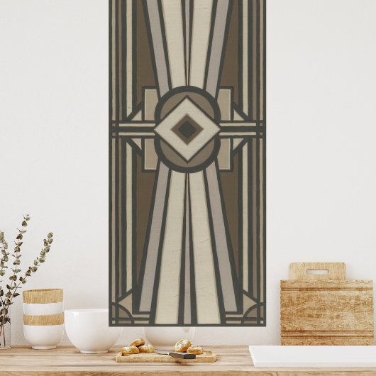 Neutraal deco-panel II Poster (Keuken)