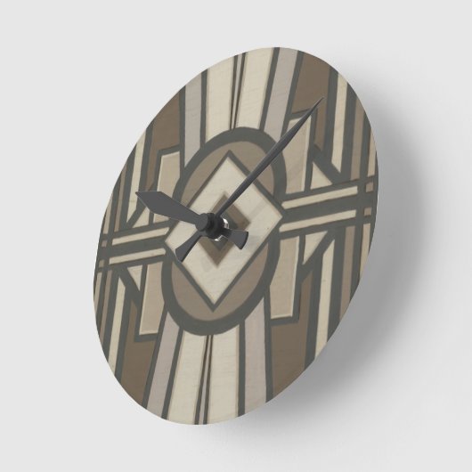 Neutraal deco-panel II Ronde Klok (Hoek)