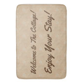 Neutraal Design Cottage Gastenverhuur Vakantiehuis Badmat (Voorkant Verticaal)