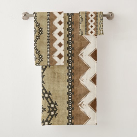 Neutraal drievoudig patroon van modderweefsel bad handdoek (Insitu)