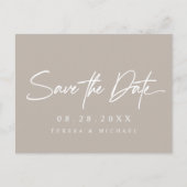 Neutraal Eenvoudig aangepast Verloving huwelijk Briefkaart (Voorkant)