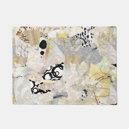 Neutraal Elegant Abstract Collageontwerp Deurmat