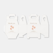 Neutraal Elegant Boho Balloon Baby shower Bedankdoosjes (Uitgevouwen)