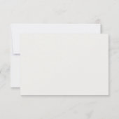 Neutraal Elegant Wildflower Wedding RSVP Kaartje (Achterkant)