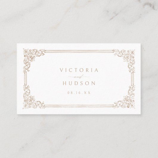 Neutraal  Elegante QR code Website Kaart Plaatskaartje (Achterkant)