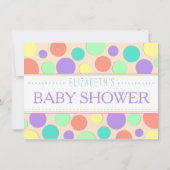 Neutraal Elephant Baby shower Uitnodiging (Achterkant)