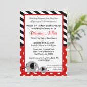 Neutraal Elephant Baby shower Uitnodiging (Staand voorkant)