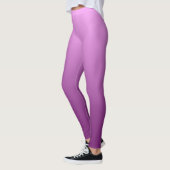 Neutraal en effen gradiënt roze leggings (Links)