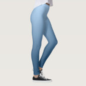 Neutraal en gewoon gradiëntblauw leggings (Rechts)