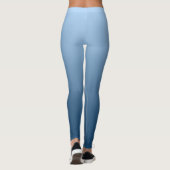 Neutraal en gewoon gradiëntblauw leggings (Achterkant)