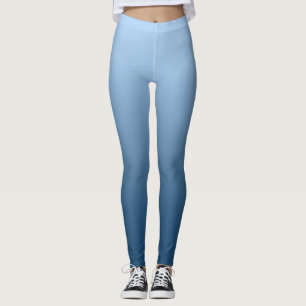 Neutraal en gewoon gradiëntblauw leggings