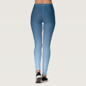 Neutraal en gewoon verloop Blauw Leggings (Achterkant)