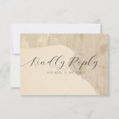 Neutraal estheticum RSVP kaartje (Voorkant)