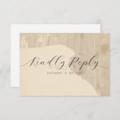 Neutraal estheticum RSVP kaartje (Voorkant / Achterkant)