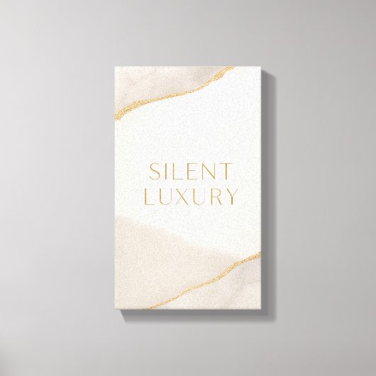 Neutraal esthetisch canvas – rustige luxe wooninri (Voorkant)