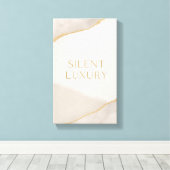 Neutraal esthetisch canvas – rustige luxe wooninri (Insitu (Houten vloer))