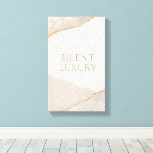 Neutraal esthetisch canvas – rustige luxe wooninri (Insitu (Houten vloer))