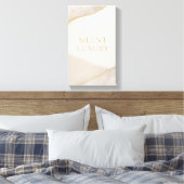 Neutraal esthetisch canvas – rustige luxe wooninri afdruk (Insitu (Slaapkamer))