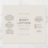 Neutraal Etiket voor Lichaamslotion 8oz Fles (Enkel label)