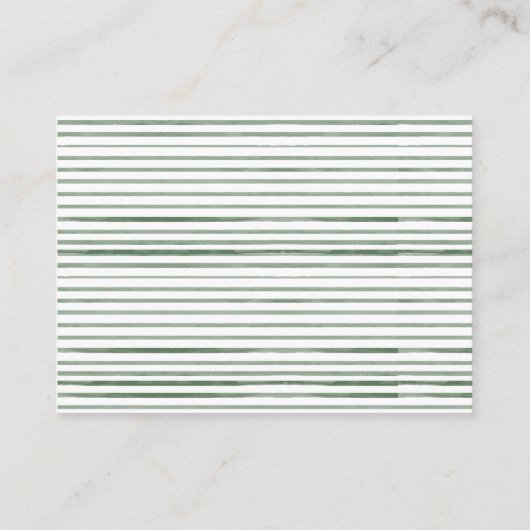 Neutraal Eucalyptus Elephant Raffle Informatiekaartje (Achterkant)