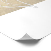 Neutraal Floral Limoen was Modern Poster (Hoek)