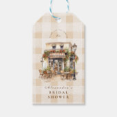 Neutraal Frans Café Vrijgezellenfeest Cadeaulabel (Voorkant)