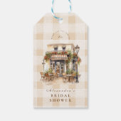 Neutraal Frans Café Vrijgezellenfeest Cadeaulabel (Achterkant)