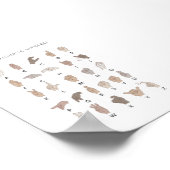 Neutraal Gebarentaal Alfabet poster (Hoek)